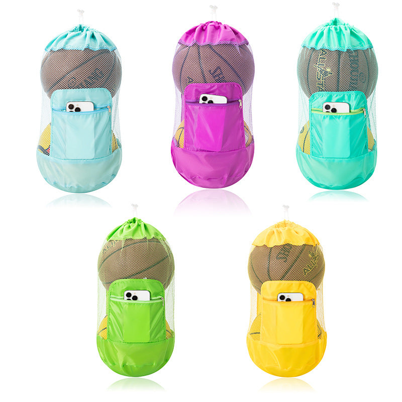 Mesh Beach Toy Storage Bag with Dual Shoulder Straps