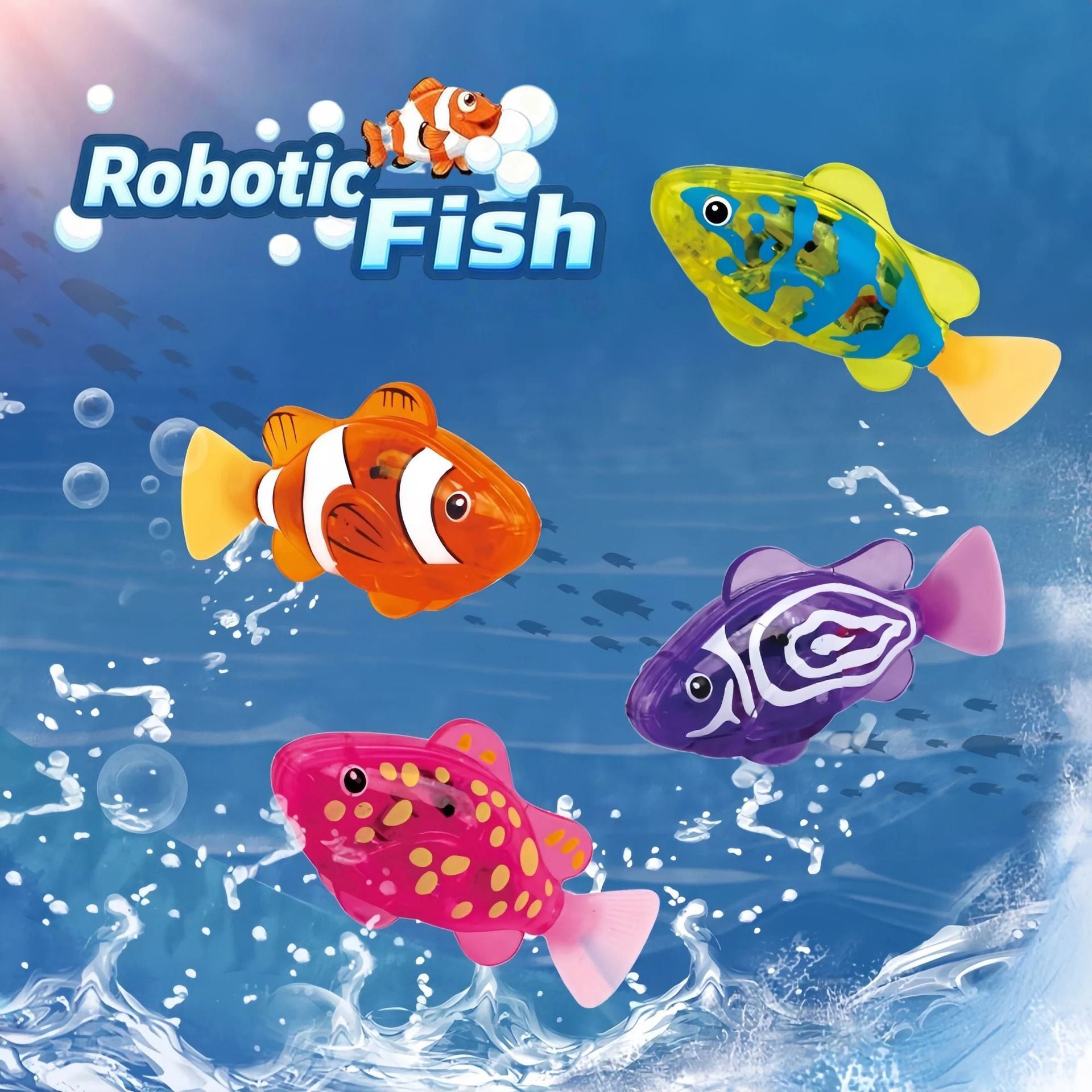 Luminous Sensor Activated Swimming Fish Toy