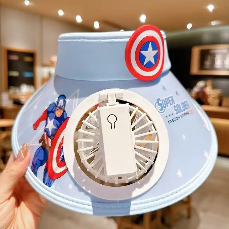 Children's sun hat with fan
