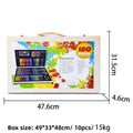 180 pieces of wooden box children's crayons, markers and colored pencils