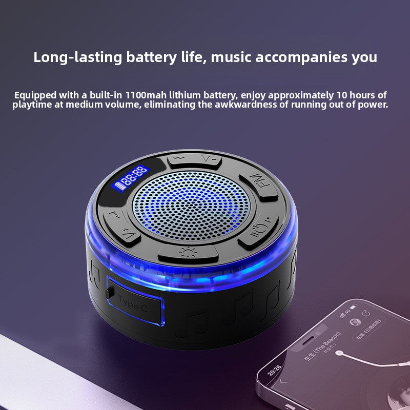 Bluetooth speaker with waterproof feature for bathrooms