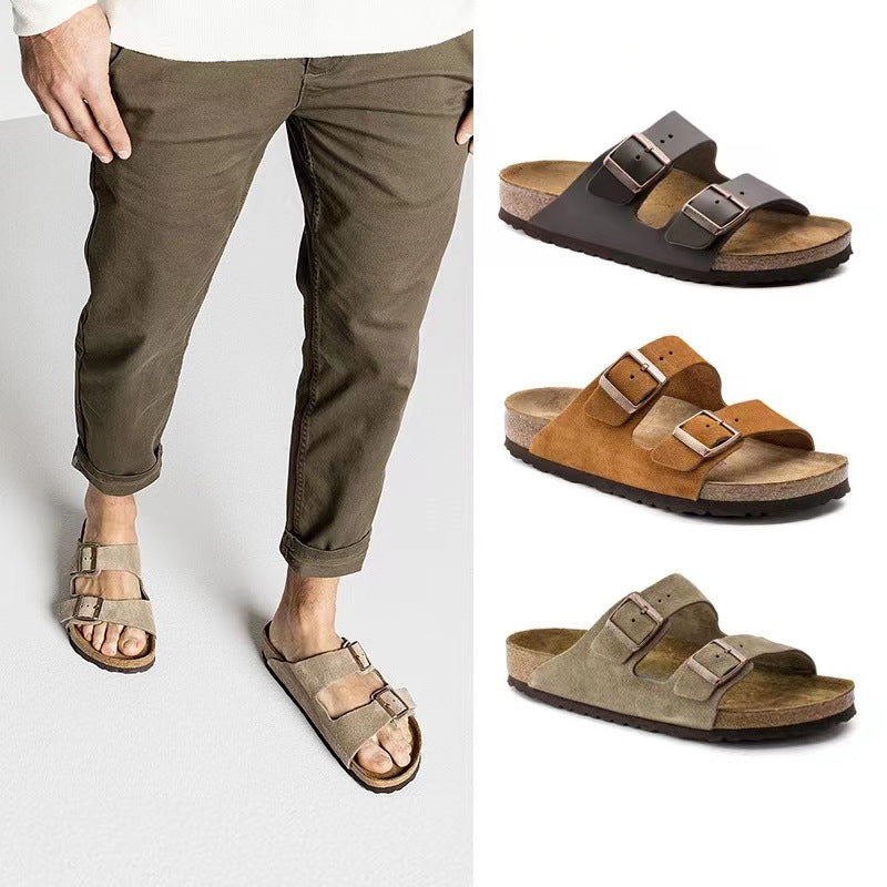 Cork-soles sandals