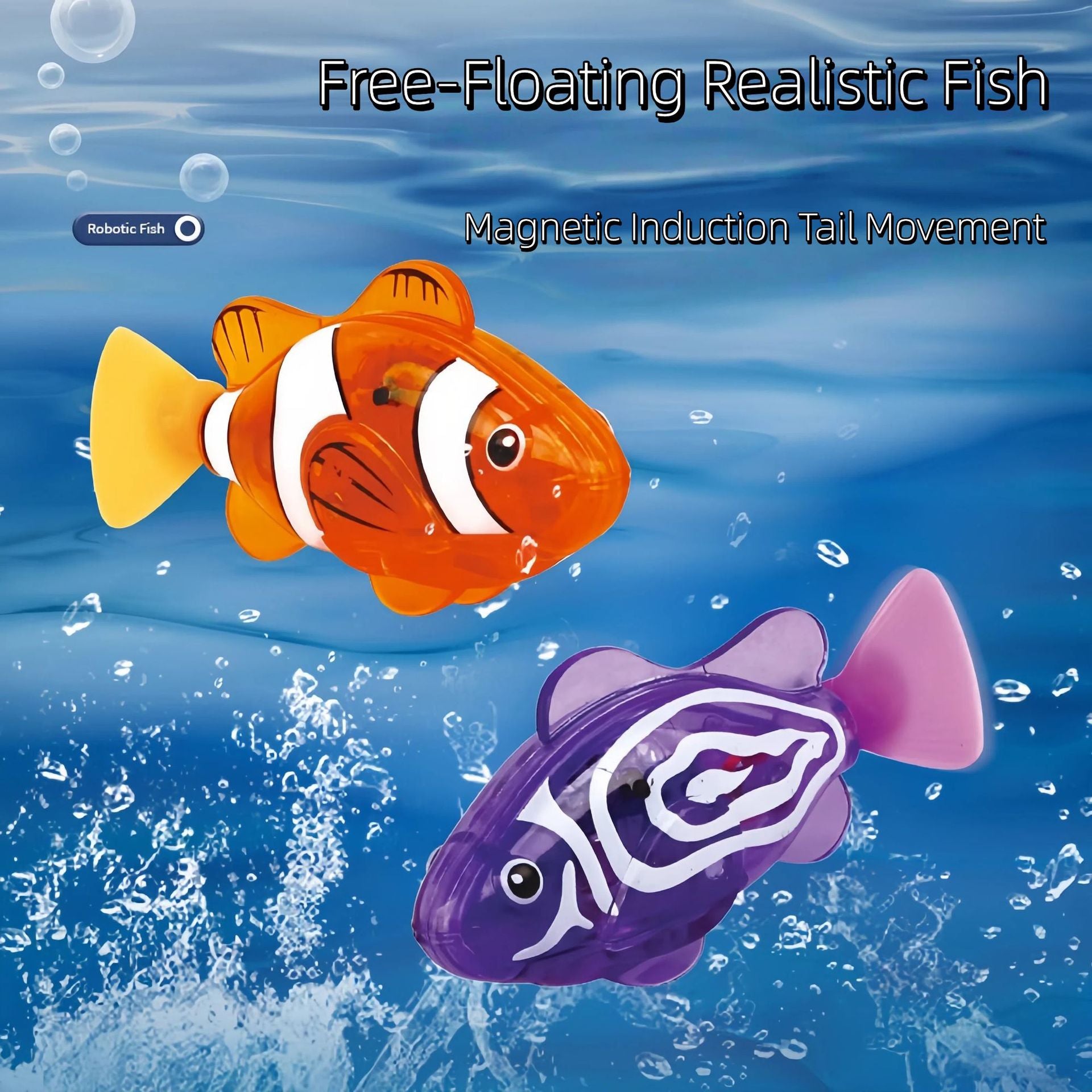 Luminous Sensor Activated Swimming Fish Toy