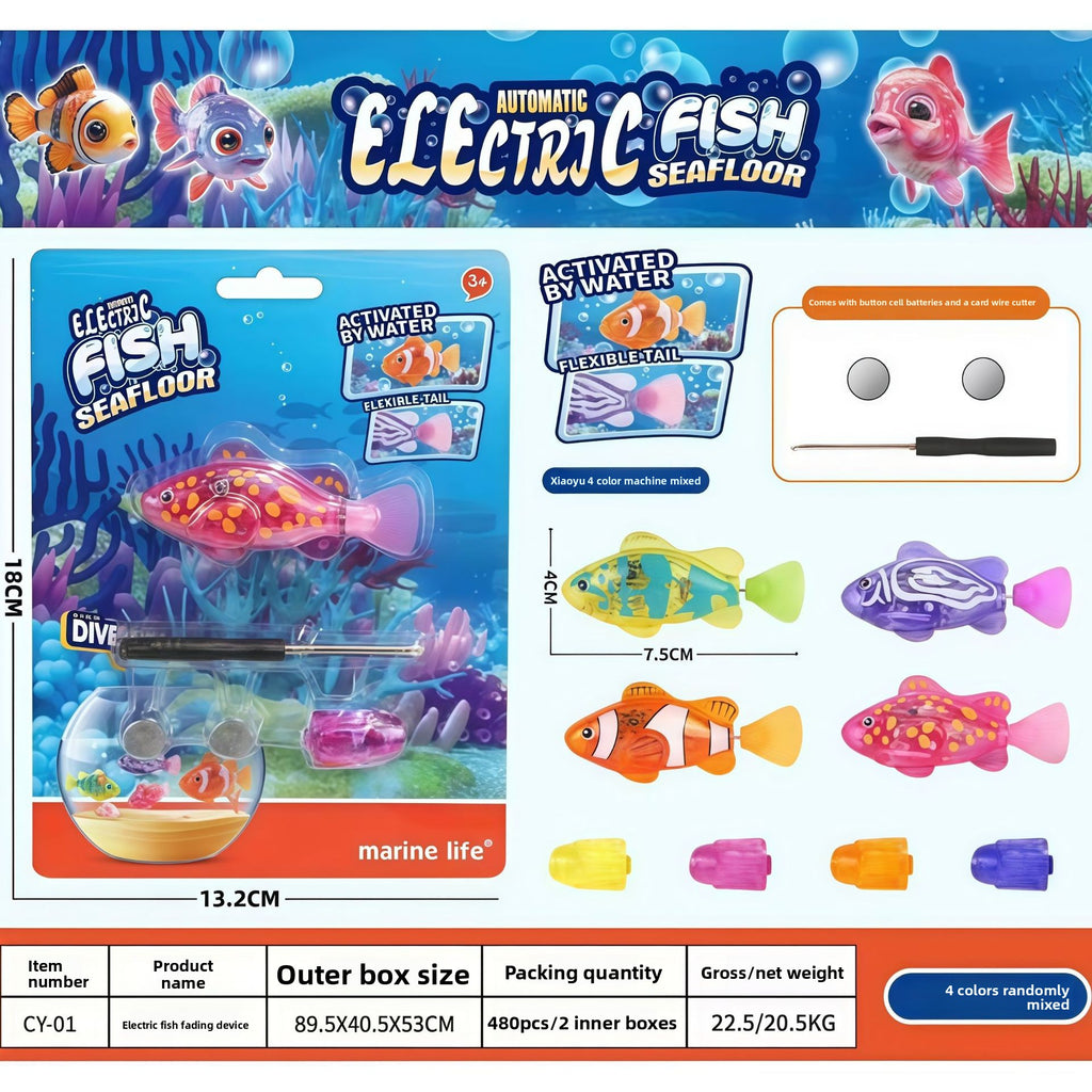 Luminous Sensor Activated Swimming Fish Toy